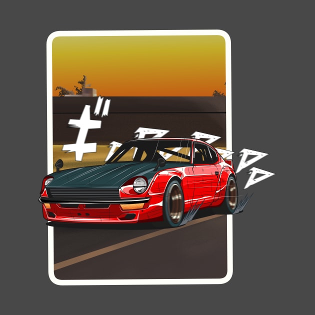 Datsun Z in Sunset by Aiqkids Design