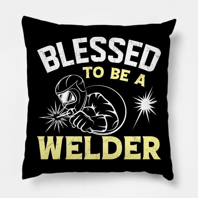 welding Pillow by Lifestyle T-shirts