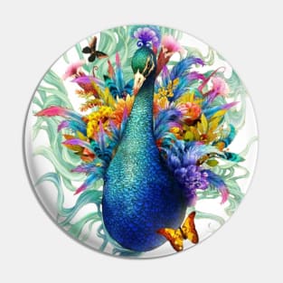 Royal Peacock Pin