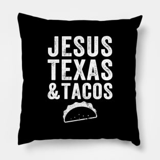 Jesus texas and tacos Pillow