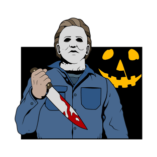 Michael Myers with Pumpkin T-Shirt