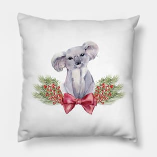 Christmas Koala - An Australian Christmas Pillow