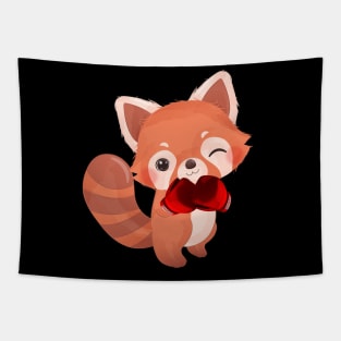 Red panda My Animal Spirit-Red panda Boxing - Funny Red Panda Lover Red pandas Essentiel Tapestry