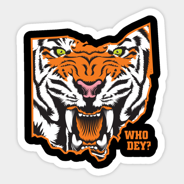 Cincinnati Bengals Who Dey Who Dey Sticker Teepublic