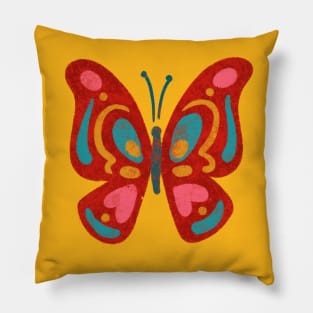 Red Butterfly Pillow