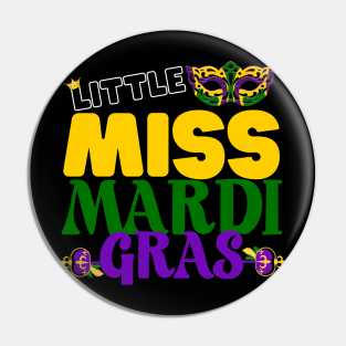 Little Miss Mardi Gras Pin