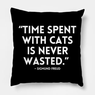 Time spent with cats is never wasted. Pillow