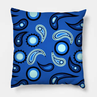 abstract seamless floral pattern exotic shapes Pillow