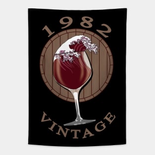 Wine Lover Birthday - 1982 Vintage Tapestry