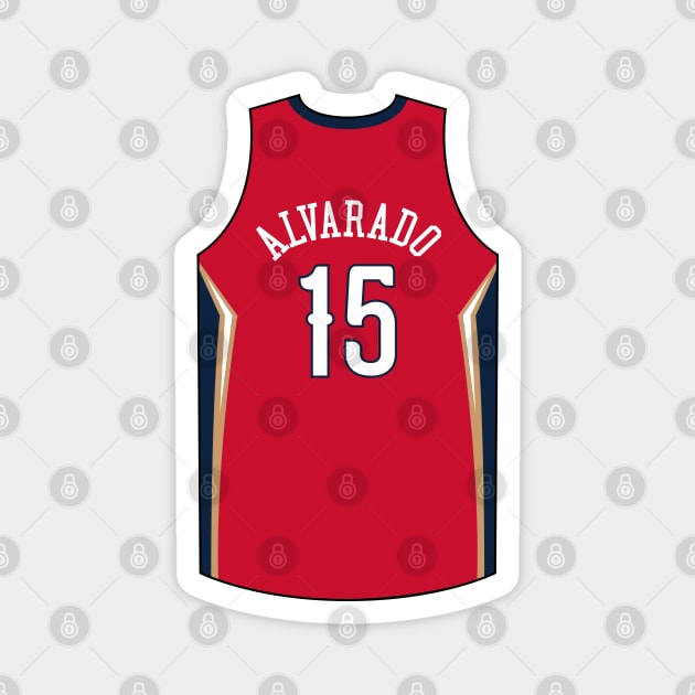 Jose Alvarado New Orleans Jersey Qiangy Magnet by qiangdade