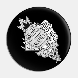 Yatta! Virus Killer (Noir) Pin