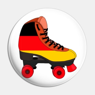 Roller Skating Germany Pin