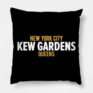 Minimalist Kew Gardens Logo - Capturing the Essence of Queens Pillow