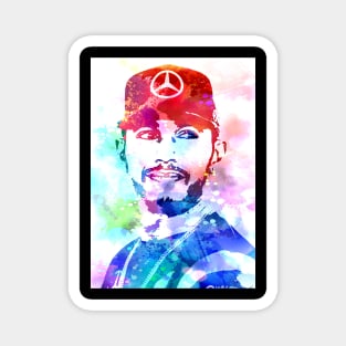 Lewis Hamilton Watercolor Magnet