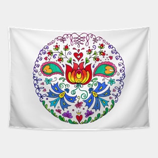 Circle of Flowers Tapestry