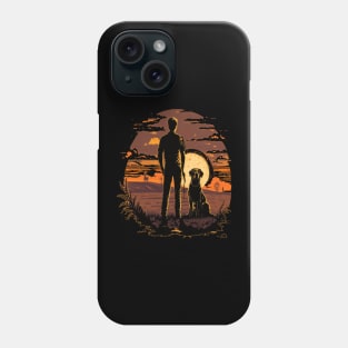 A sunset with a loyal friend is a special shirt Phone Case