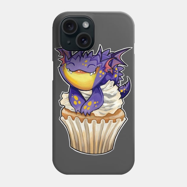 Cupcake dragon lemon lavender squish Phone Case by BiancaRomanStumpff