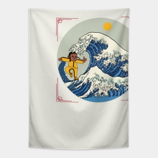 KUNG FU GREAT WAVE Tapestry