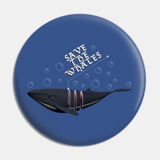 Save the Whales Sticker T-shirt Pillow Pin