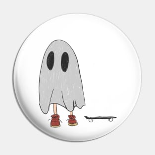 He was a sk8er ghost Pin