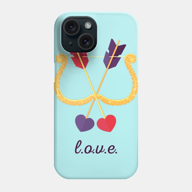 Take A Shot At L.O.V.E. Phone Case by BadOdds