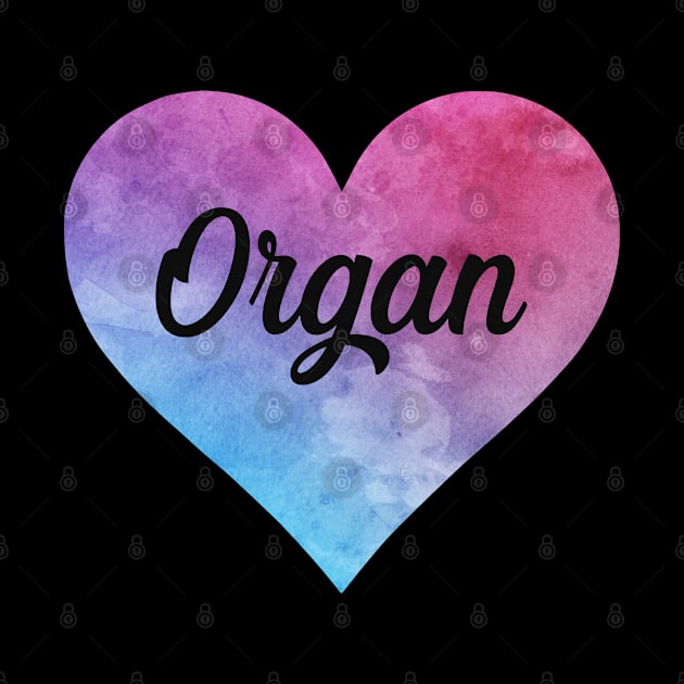 Organ heart. Perfect present for mom dad friend him or her by SerenityByAlex