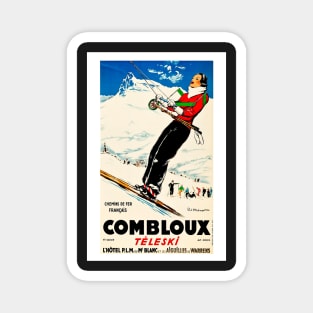 Combloux,Chemins de Fer Francias,Ski Poster Magnet