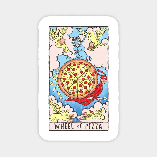 WHEEL of PIZZA Magnet by kookylove