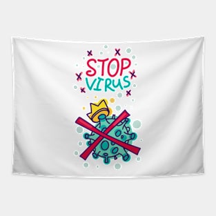 Stop Virus Tapestry