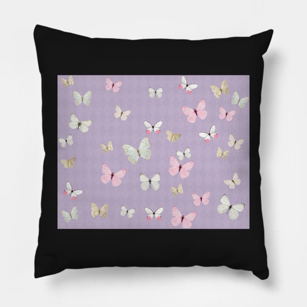 butterflies and diamonds Pillow by lovefromsirius