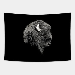 Bison portrait 3 Tapestry