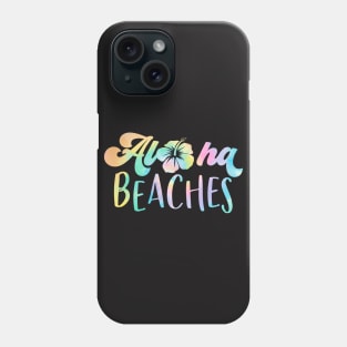 Aloha Beaches; summer; ocean; beach; vacation; holidays; sand; island; Hawaii; tropical; surfing Phone Case