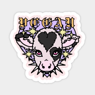 VEGAN cute baby cow Magnet