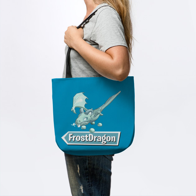 Frost Dragon Art Roblox Tote Teepublic - frost roblox id