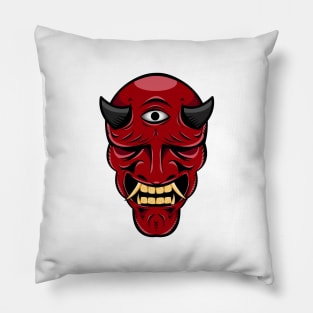 japanese devil mask Pillow