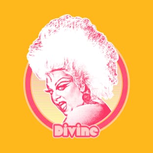 Divine // Retro Fan Art Design T-Shirt