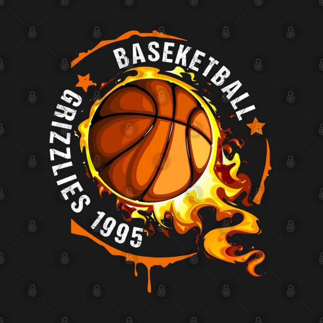 Graphic Basketball Name Grizzlies Classic Styles by Irwin Bradtke