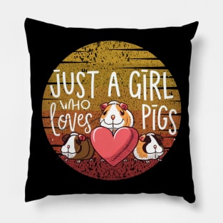 Just a Girl Who Loves Guinea Pigs Lovers Pillow