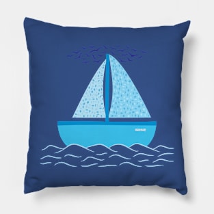 Cute sailboat Pillow