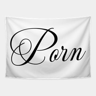 Porn Text Design Tapestry