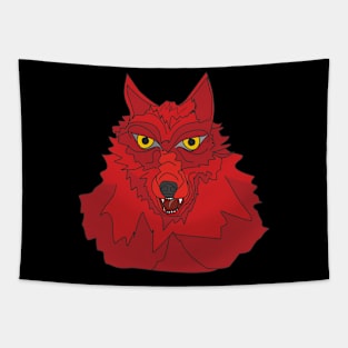 Red wolf Tapestry