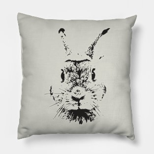 VINTAGE RABBIT FACE CLOSEUP BUNNY LOVER GIFT Pillow