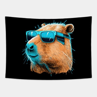 Capybara with sunglasses Tapestry