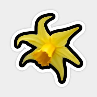 space yellow flower Magnet