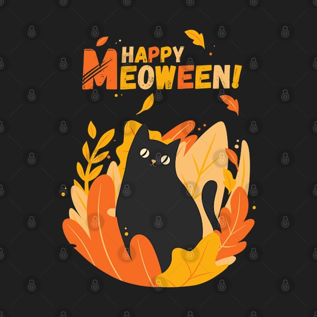 Happy Meoween, Halloween Cute Cat! by ForAnyoneWhoCares