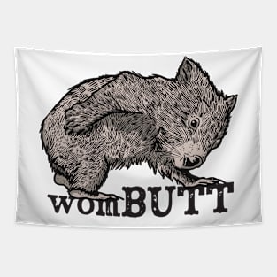 Wombutt Funny Wombat Tapestry