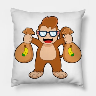 Monkey Banana Moneybags Pillow