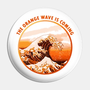 The Orange Wave Pin