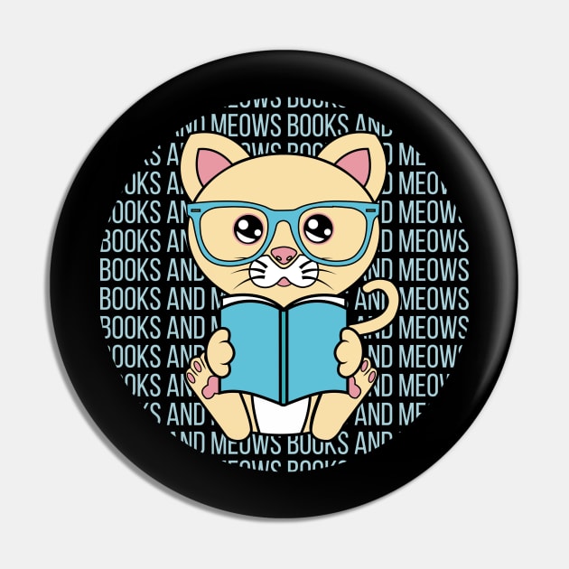 All I Need is books and cats, books and cats, books and cats lover Pin by JS ARTE