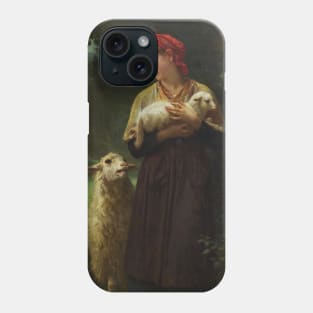 The Shepherdess by William-Adolphe Bouguereau Phone Case